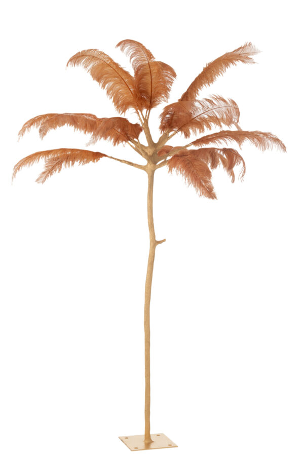 Boom Pluimen Goud/Oker Groot