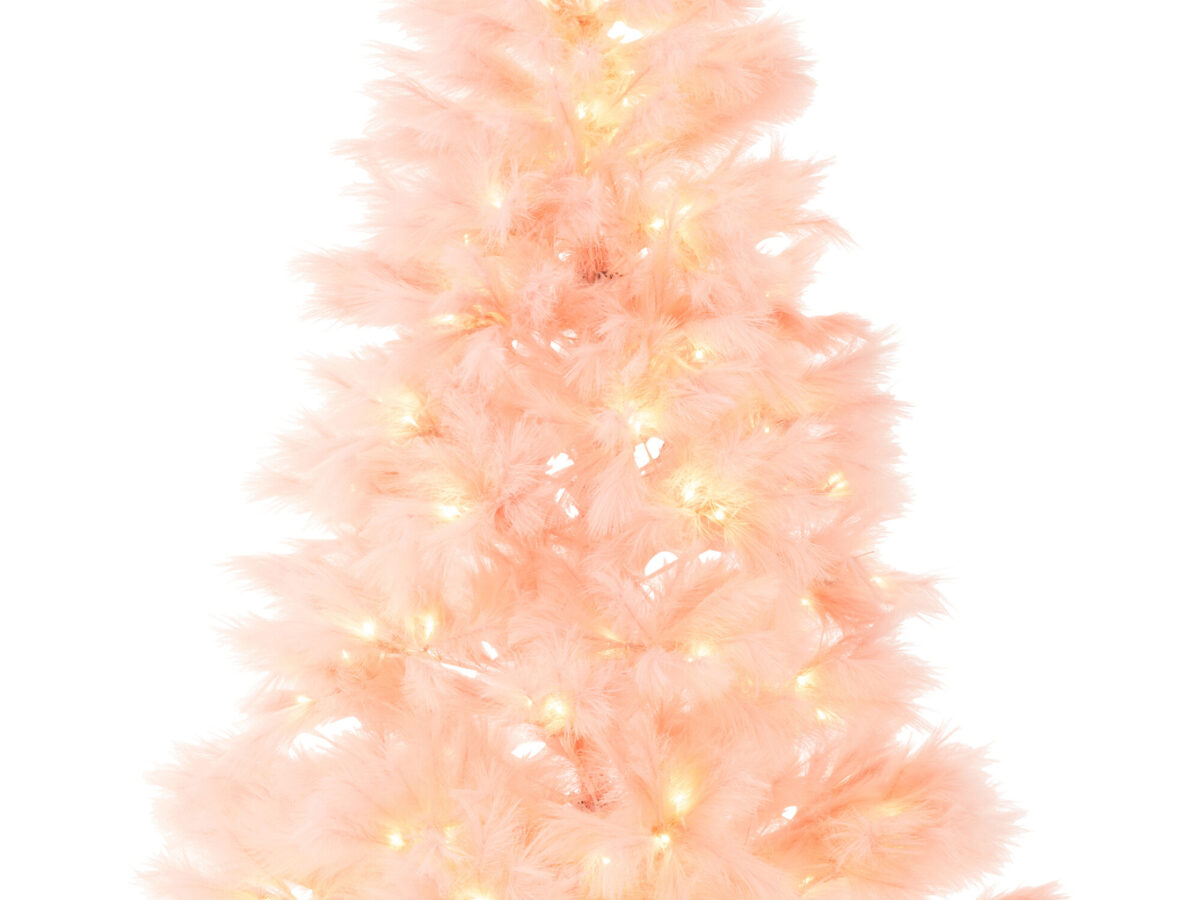 Kerstboom 400 Led Pampa Metaal Lichtroze