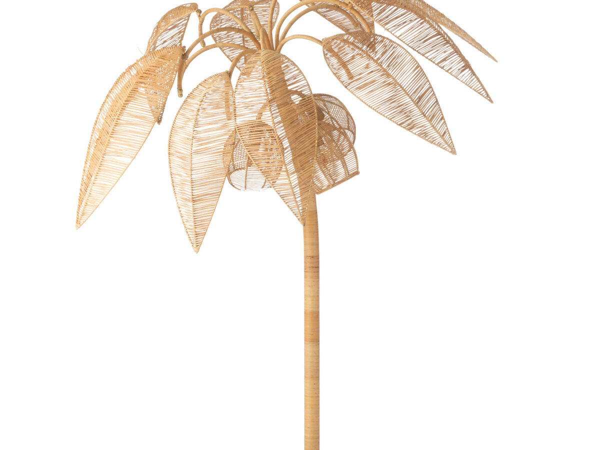 Vloerlamp Kokospalm Rotan