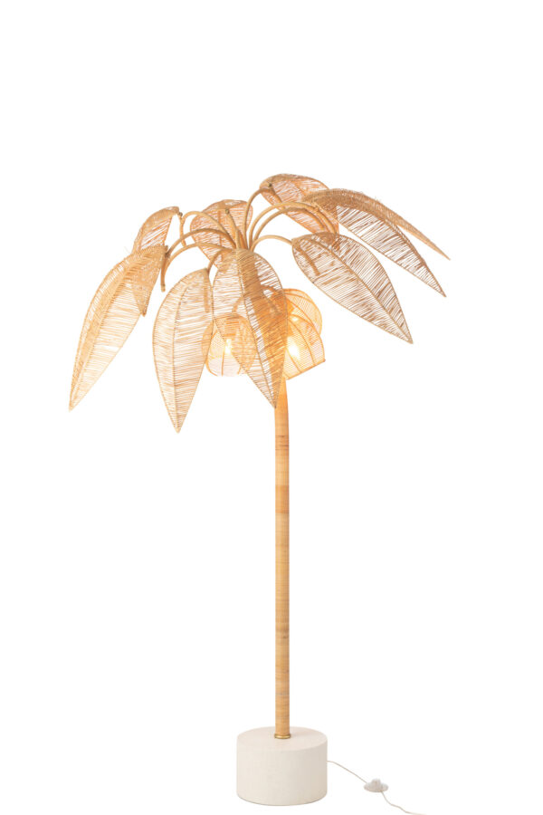 Vloerlamp Kokospalm Rotan