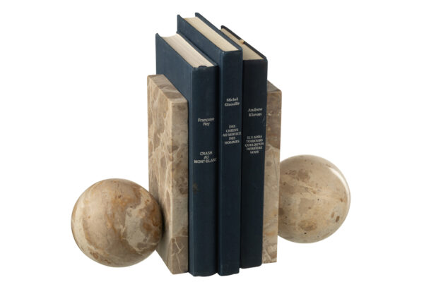 Boekensteun Marmer Beige