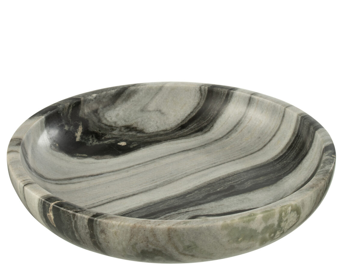 Serveerschaal Marmer Zwart/Lichtgrijs