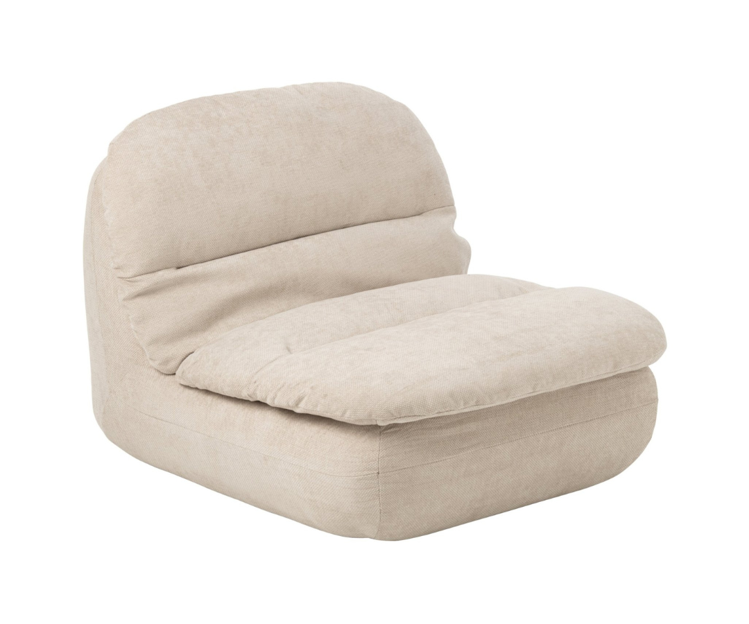 Loungestoel Gecomprimeerd Schuim Ecru J-line