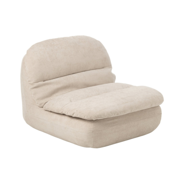 266305 Loungestoel Gecomprimeerd Schuim Ecru J-line