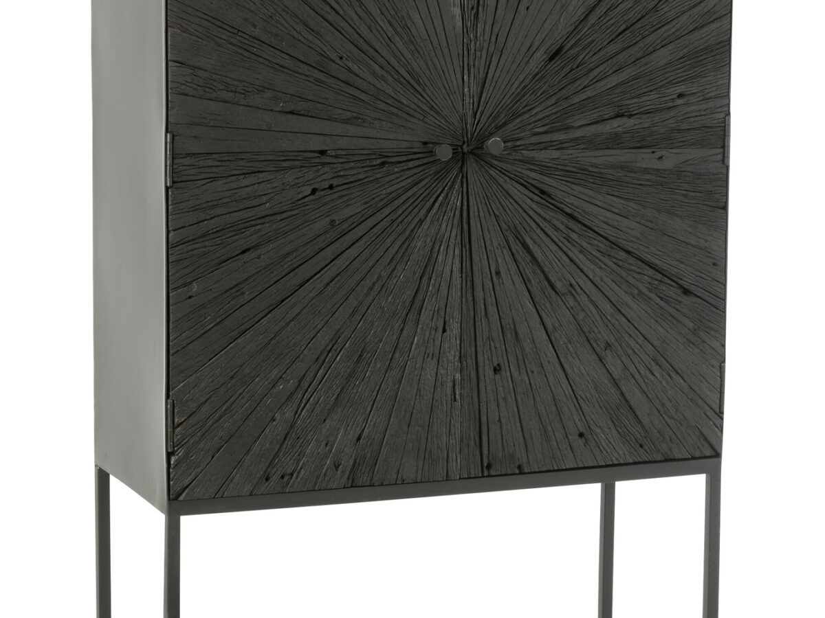 Barkast Shanil Hout/IJzer Zwart