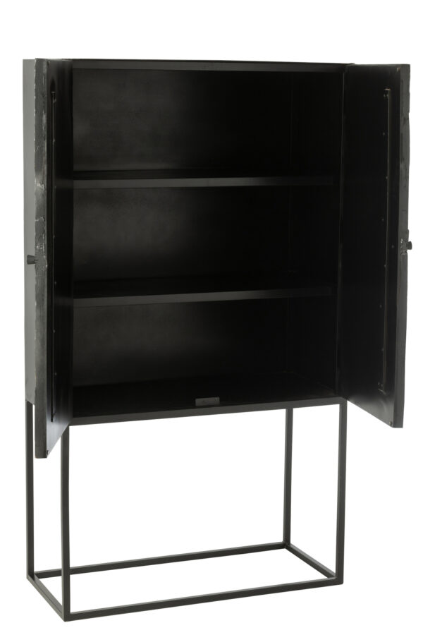 Barkast Shanil Hout/IJzer Zwart