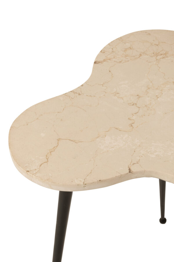 45986-3.jpg Set van 3 bijzettafels Bee marmer/metaal Wit