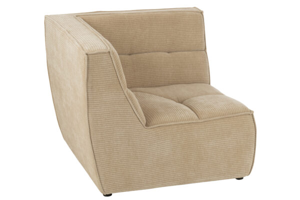 Hoekelement Grid Donkerbeige