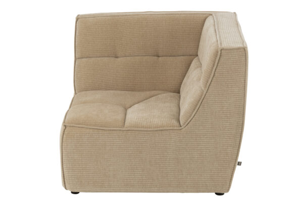 Hoekelement Grid Donkerbeige