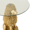 Bijzettafel Poedel Rond Goudkleurig