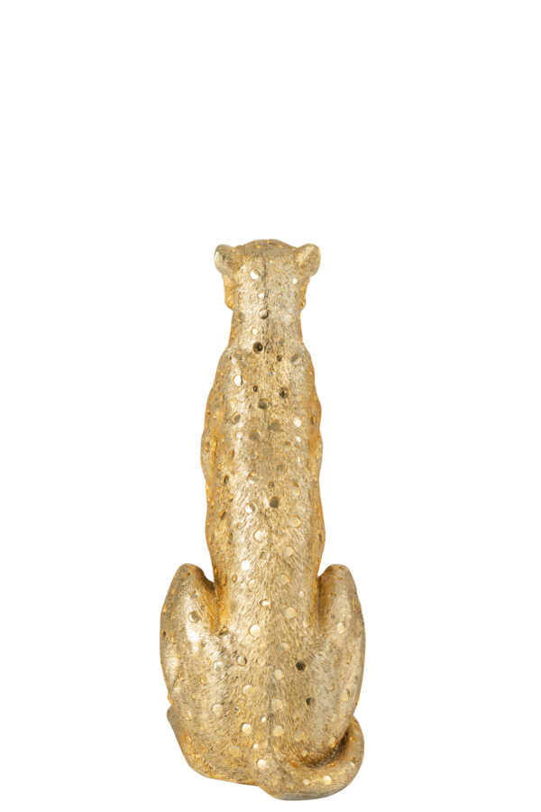 Luipaard Staand Goudkleurig Medium