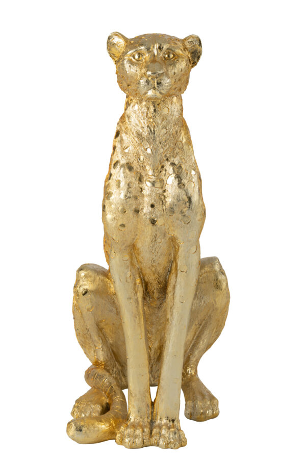 Luipaard Staand Goudkleurig Groot