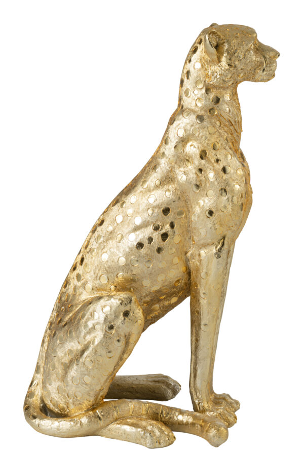 Luipaard Staand Goudkleurig Groot