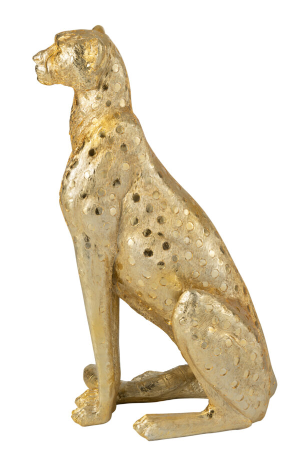 Luipaard Staand Goudkleurig Groot