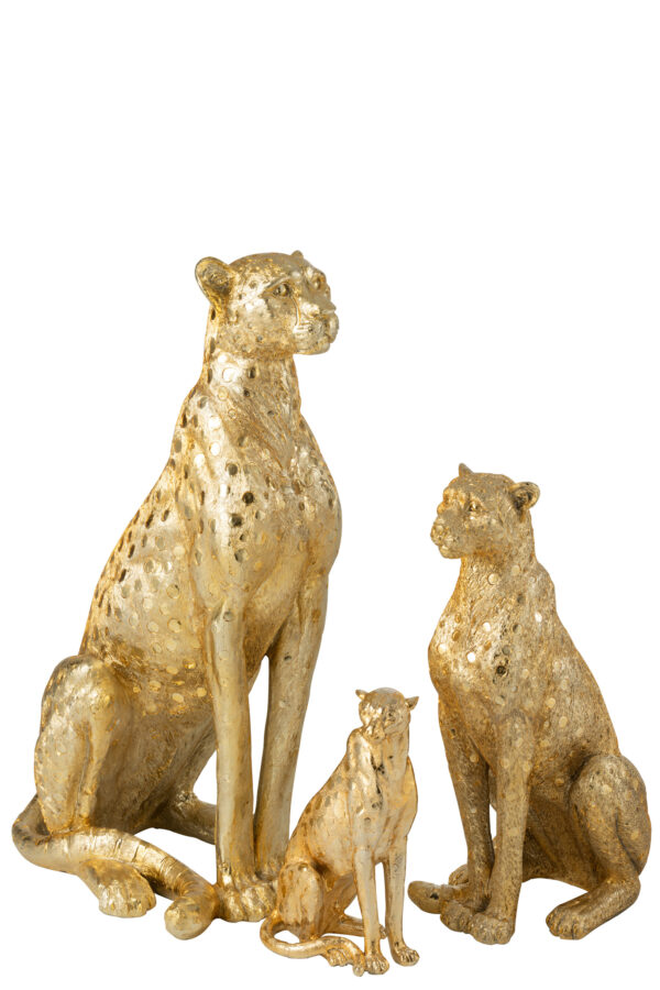 Luipaard Staand Goudkleurig Groot