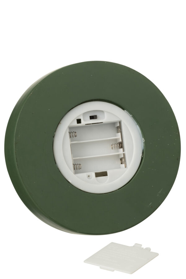 Stolp Notenkraker met LED-lampjes Rood/Donkergroen | 28 cm