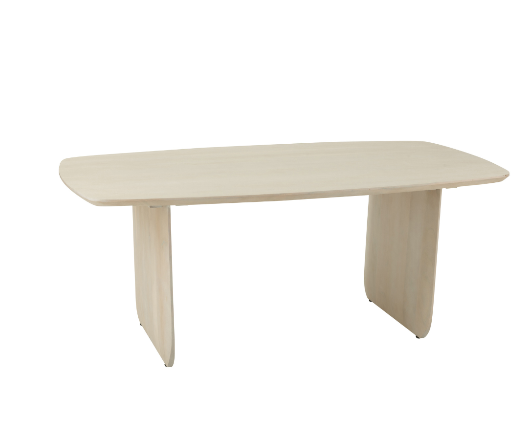 eettafel Celeste acaciahout Wit