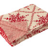 Deken Sneeuwvlokken Katoen Wit/Rood