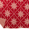 Deken Sneeuwvlokken Katoen Kerst Rood/Wit