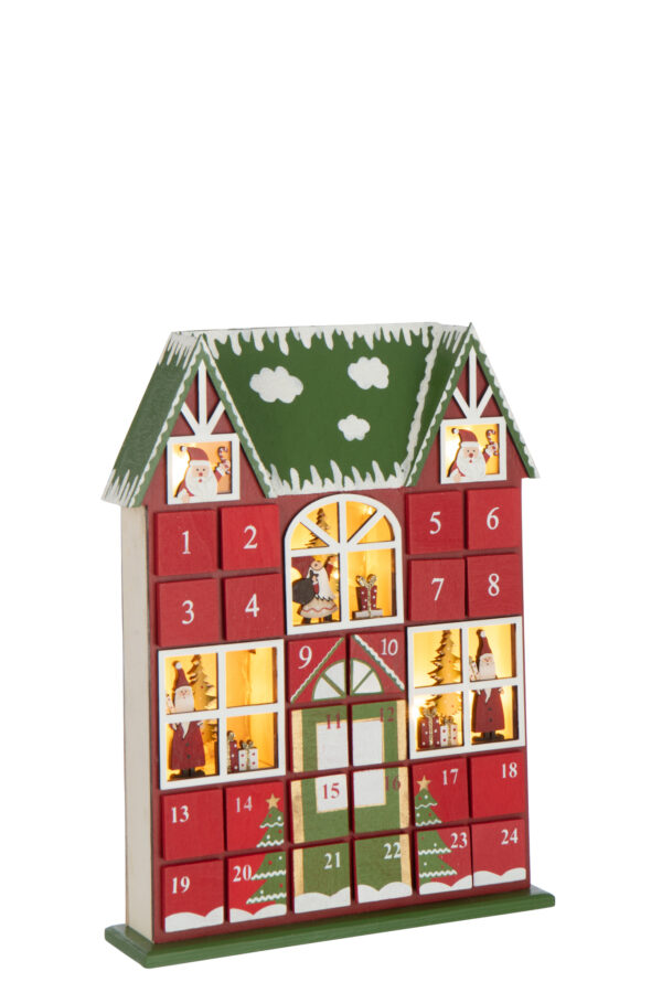 Adventskalender Kerst Rood/Groen