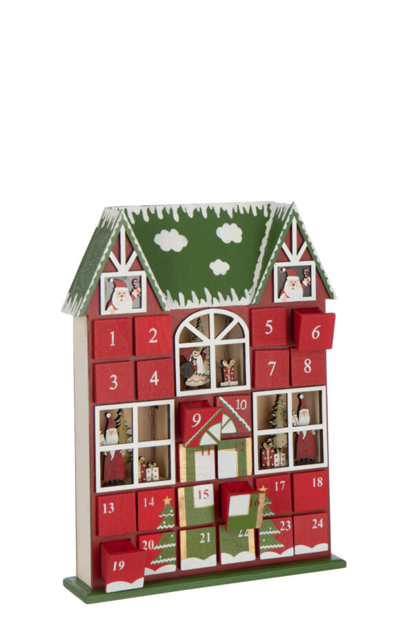 Adventskalender Kerst Rood/Groen