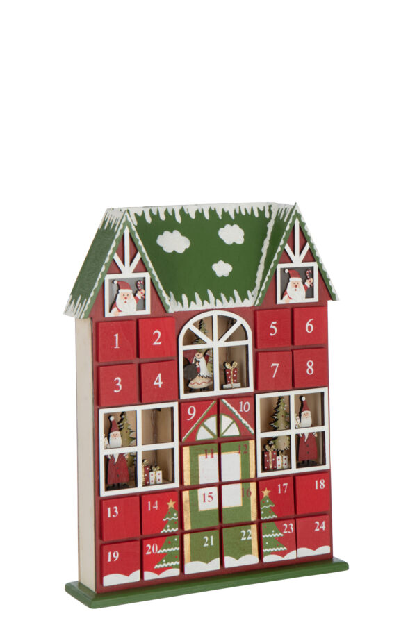 Adventskalender Kerst Rood/Groen