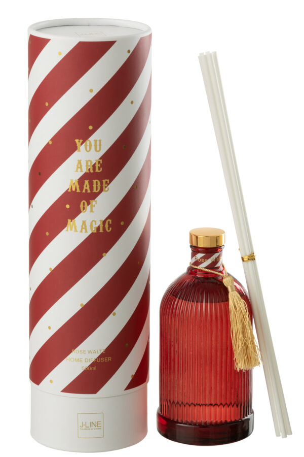 Reed Diffuser Magische Geurolie Rood/Wit Large