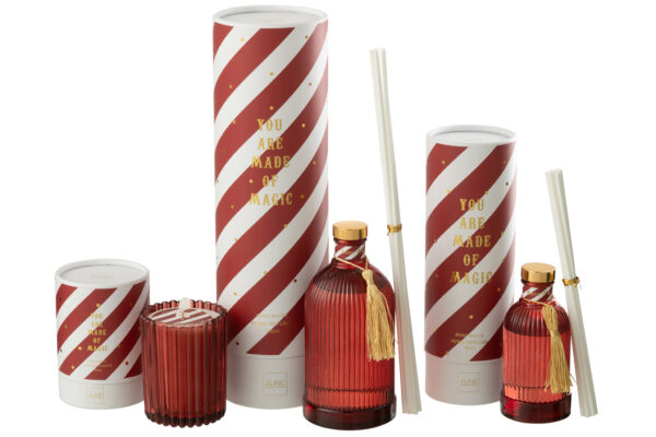 Reed Diffuser Magische Geurolie Rood/Wit Large