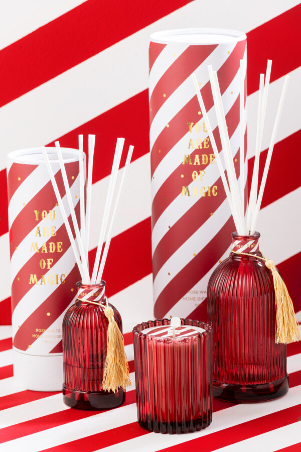 Reed Diffuser Magische Geurolie Rood/Wit Large