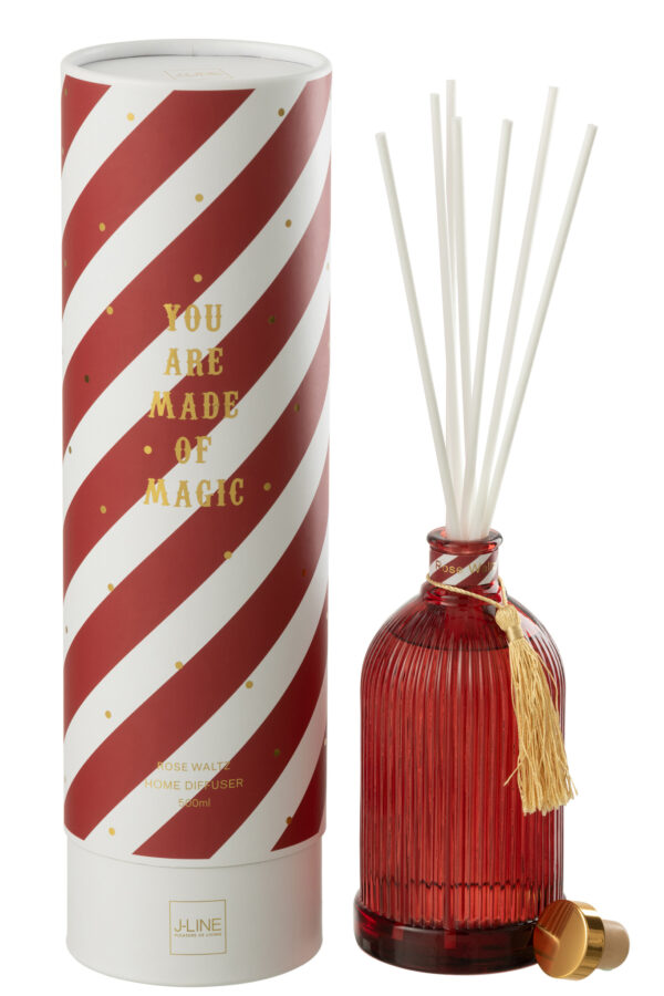 Reed Diffuser Magische Geurolie Rood/Wit Large