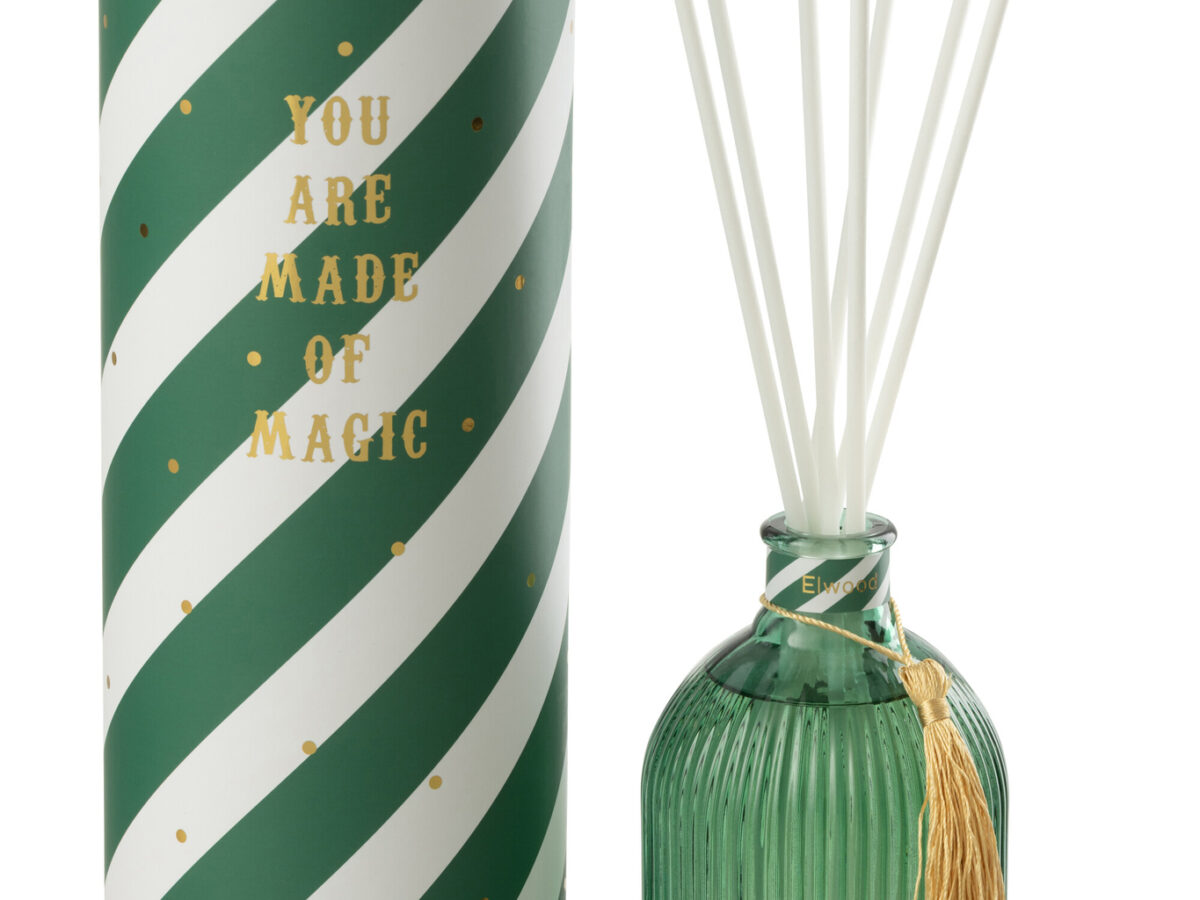 Reed Diffuser Magische Geurolie Donkergroen/Wit Large