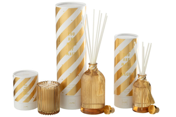 Reed Diffuser Magische Geurolie Goud/Wit Large