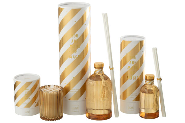 Reed Diffuser Magische Geurolie Goud/Wit Large