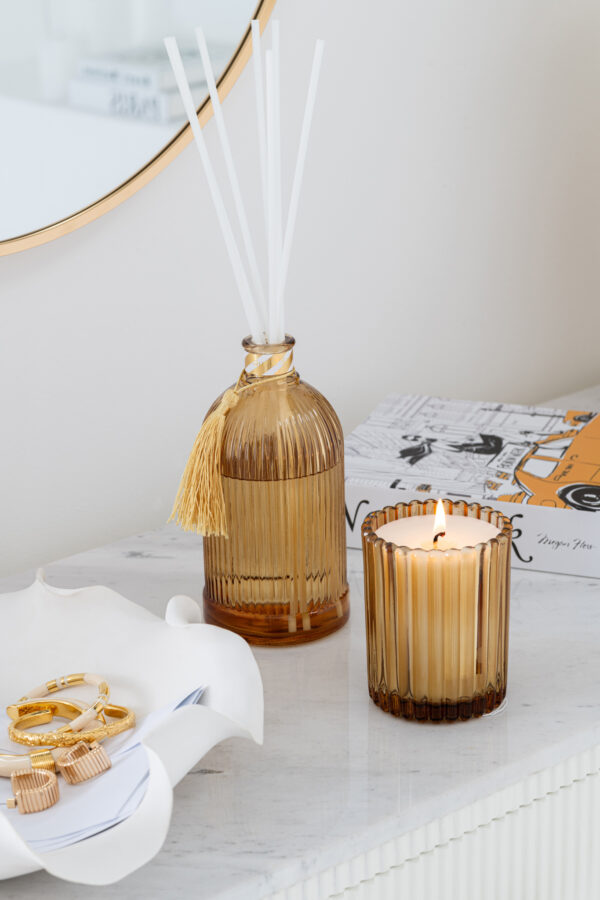 Reed Diffuser Magische Geurolie Goud/Wit Large