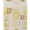 Adventskalender 12 Geurkaarsen in Wit/Goud | J-line