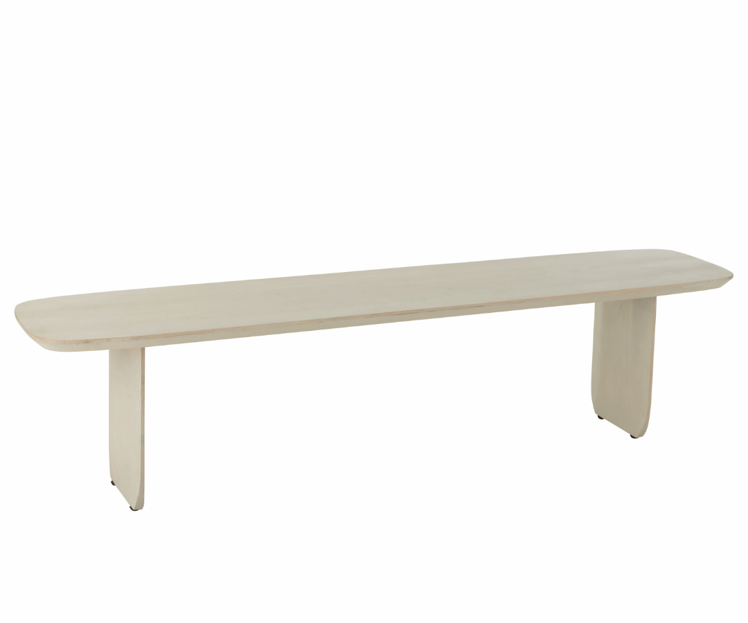 Bankje Celeste acaciahout Wit J-line 55826 Bankje Celeste acaciahout Wit | J-line