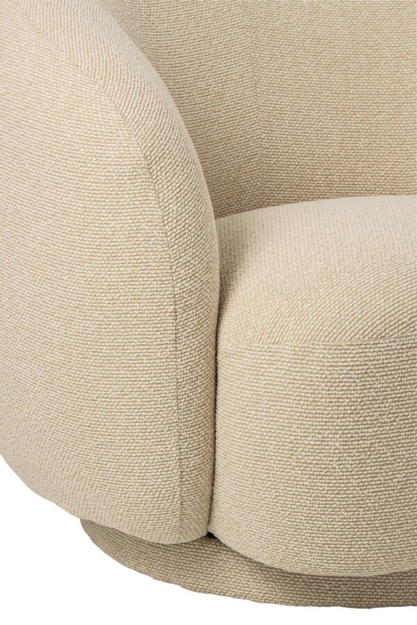 266269-7 Draaibare Loungestoel Ecru J-line
