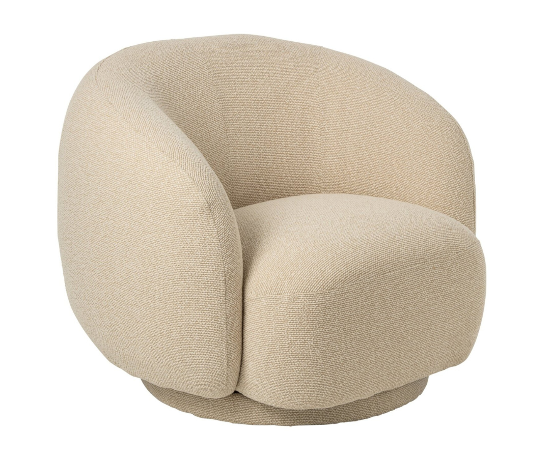 Draaibare Loungestoel Ecru J-line