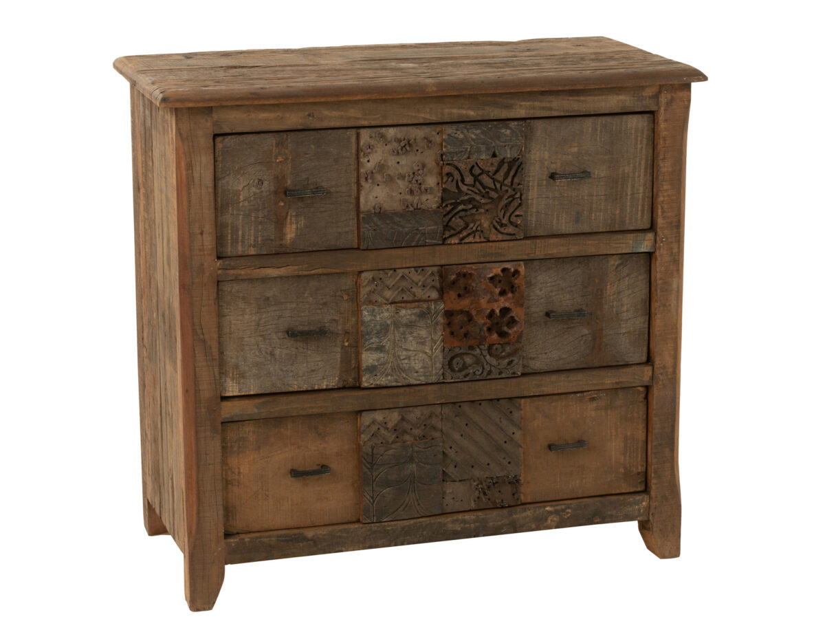 Dressoir verouderd hout bruin