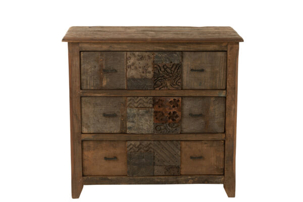 Dressoir verouderd hout bruin