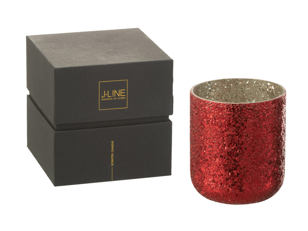 Geurkaars Luxuria Rood Groot - 80 uur