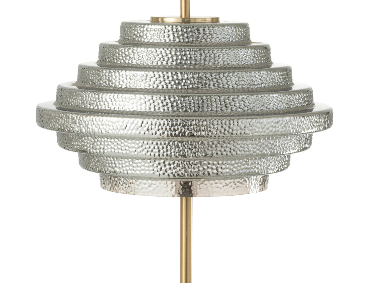 Tafellamp LED Goud Metaal/Glas Gerookt