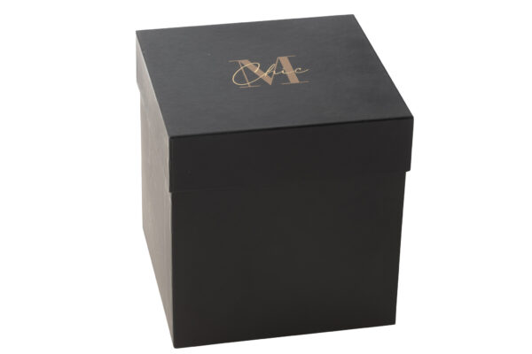 45748-3.jpg Geurkaars Deluxe Glas Goud/Zwart - Large