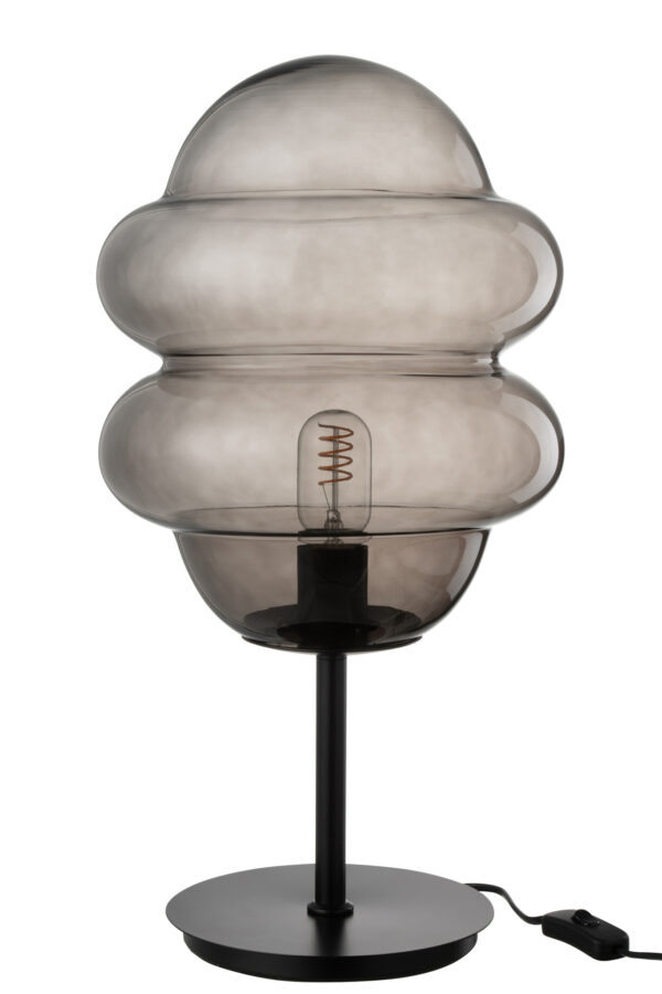 Tafellamp Honinglepel Glas Grijs