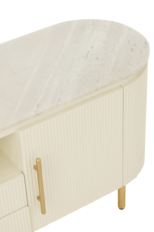 55934-6.jpg Tv-meubel Clara Wit/Goud