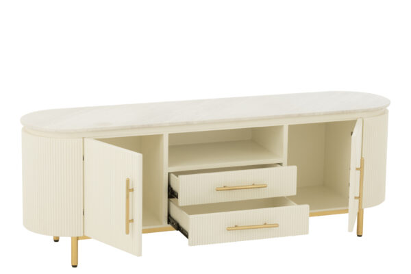 55934-8.jpg Tv-meubel Clara Wit/Goud