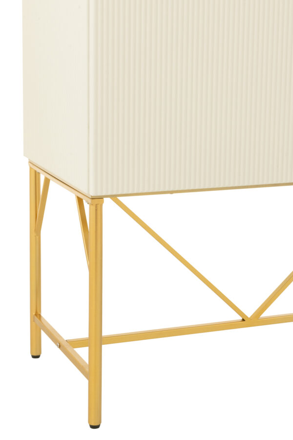Ladekast Clara Wit/Goud