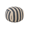 Poef Gestreept Blauw/Wit J-line