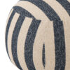 Gestreepte Poef Blauw/Wit J-line