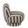 60896-3 Gestreepte Loungestoel Blauw/Wit J-line